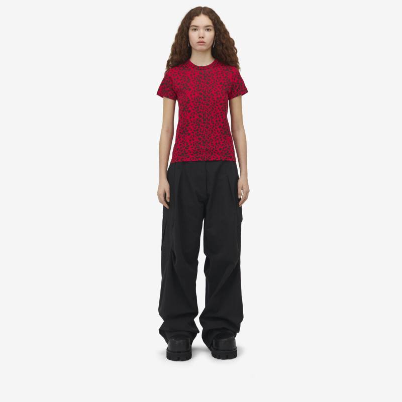 Alexander McQueen Women's Black Oversized Cargo Trousers - 10 (Cotton & Polyester)